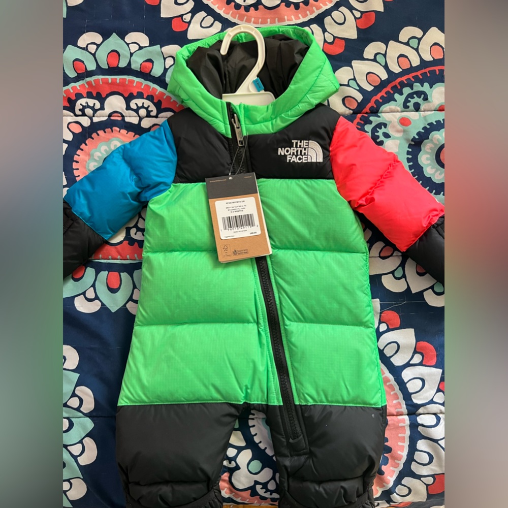 North face nuptse one piece snowsuit